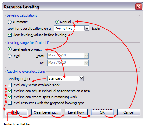 Using Keyboard Shortcuts to Navigate in Dialog Boxes