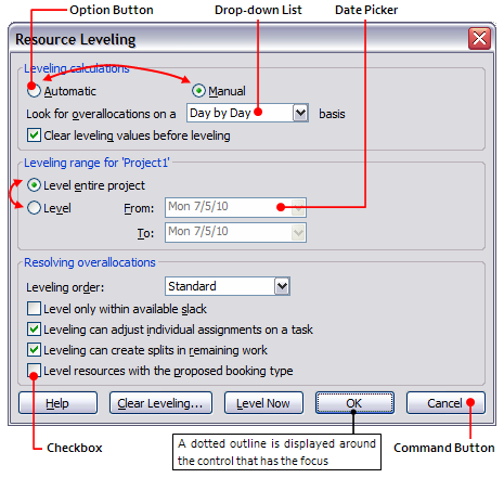 Using Keyboard Shortcuts to Navigate in Dialog Boxes